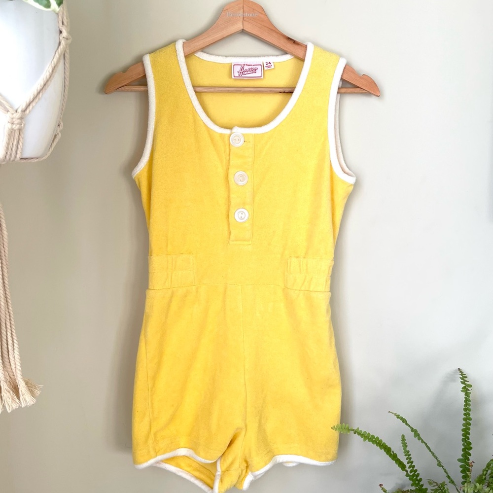 Hammies Terry Romper - Yellow